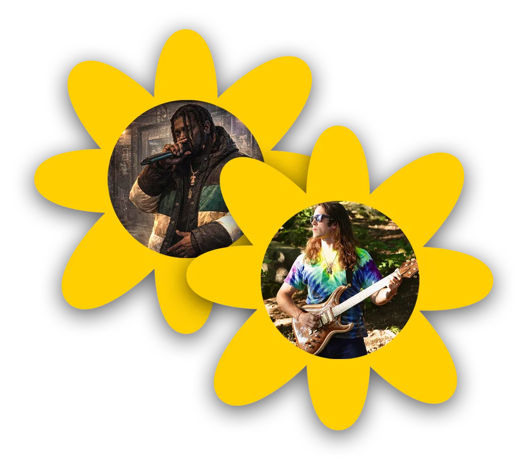 Hip Hop Artist JKJ aka “The Glue” with musician/guitarist Johnny Lit