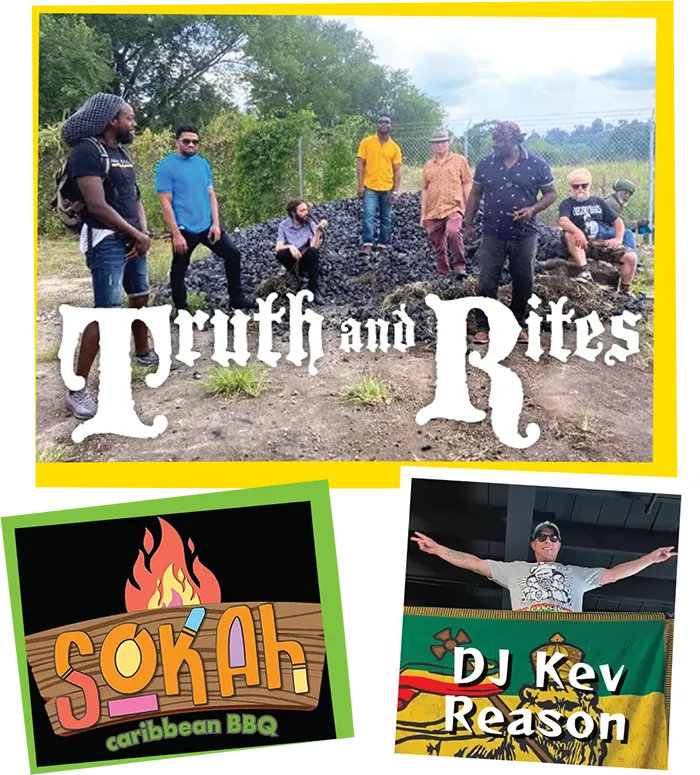 Reggae Night entertainers and food truck